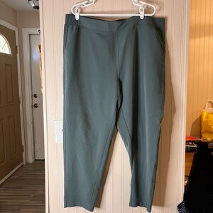 32 Degrees Women's Balsam Green Elastic Waist Pockets Jogger Pants XXL